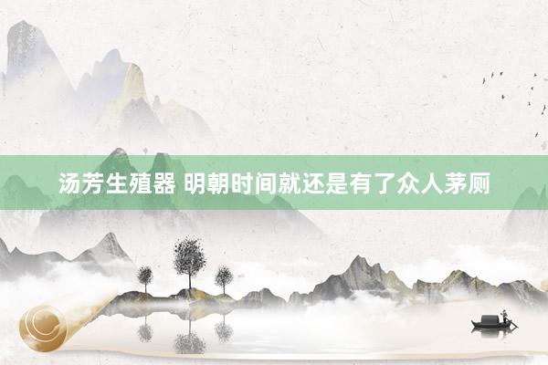 汤芳生殖器 明朝时间就还是有了众人茅厕