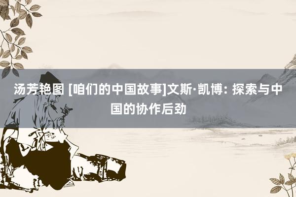 汤芳艳图 [咱们的中国故事]文斯·凯博: 探索与中国的协作后劲