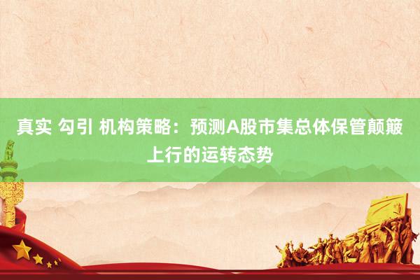 真实 勾引 机构策略：预测A股市集总体保管颠簸上行的运转态势