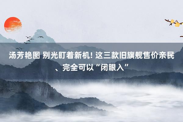 汤芳艳图 别光盯着新机! 这三款旧旗舰售价亲民、完全可以“闭眼入”