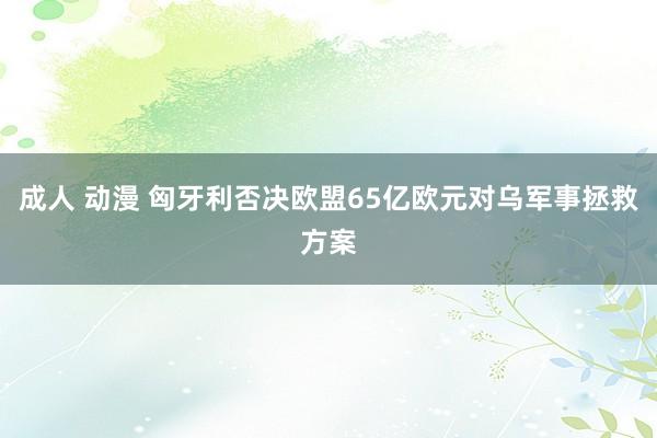 成人 动漫 匈牙利否决欧盟65亿欧元对乌军事拯救方案
