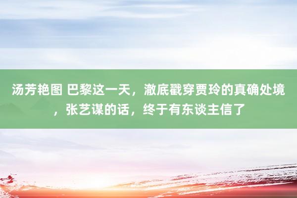 汤芳艳图 巴黎这一天，澈底戳穿贾玲的真确处境，张艺谋的话，终于有东谈主信了