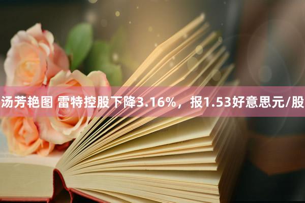 汤芳艳图 雷特控股下降3.16%，报1.53好意思元/股