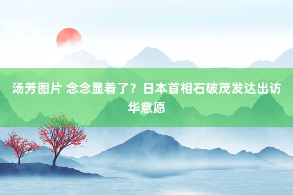 汤芳图片 念念显着了？日本首相石破茂发达出访华意愿