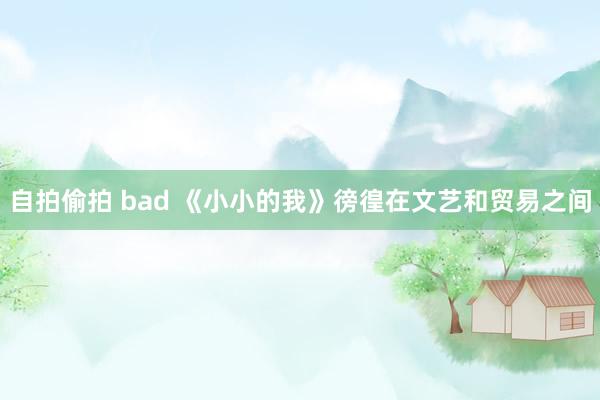自拍偷拍 bad 《小小的我》徬徨在文艺和贸易之间