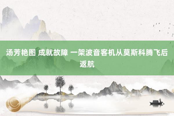 汤芳艳图 成就故障 一架波音客机从莫斯科腾飞后返航