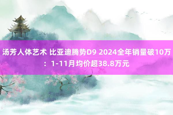汤芳人体艺术 比亚迪腾势D9 2024全年销量破10万：1-11月均价超38.8万元