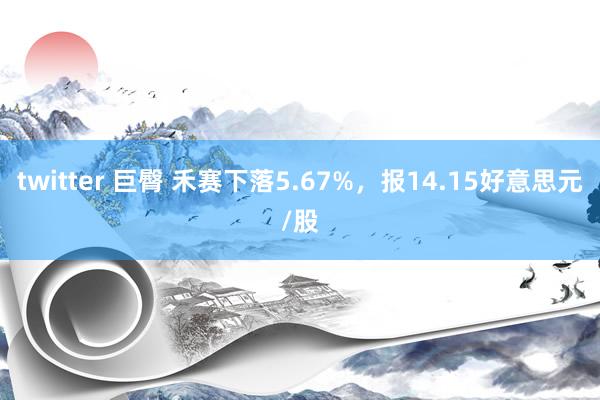 twitter 巨臀 禾赛下落5.67%，报14.15好意思元/股
