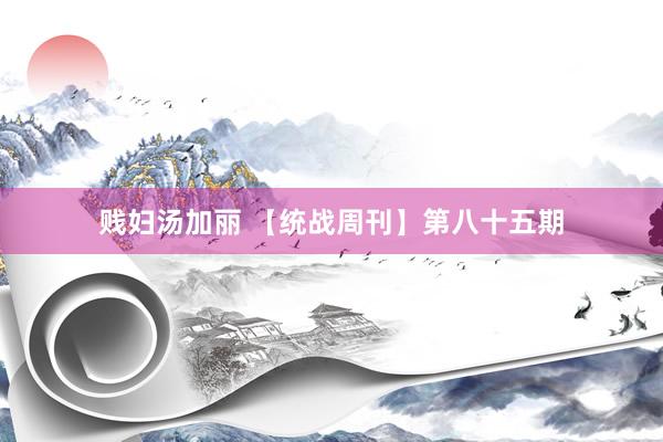 贱妇汤加丽 【统战周刊】第八十五期