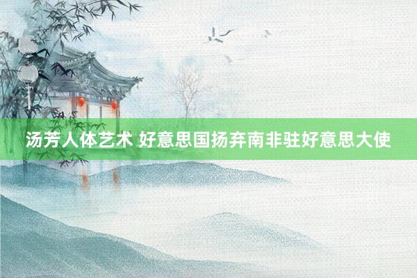 汤芳人体艺术 好意思国扬弃南非驻好意思大使