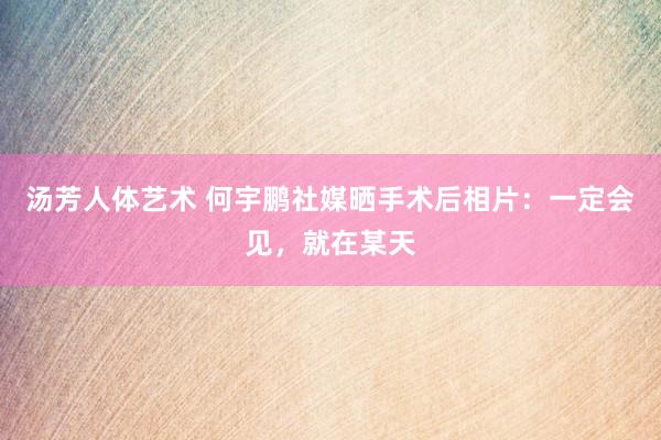 汤芳人体艺术 何宇鹏社媒晒手术后相片：一定会见，就在某天