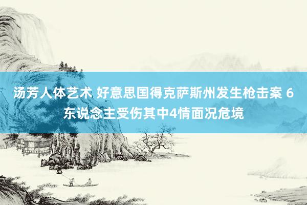 汤芳人体艺术 好意思国得克萨斯州发生枪击案 6东说念主受伤其中4情面况危境