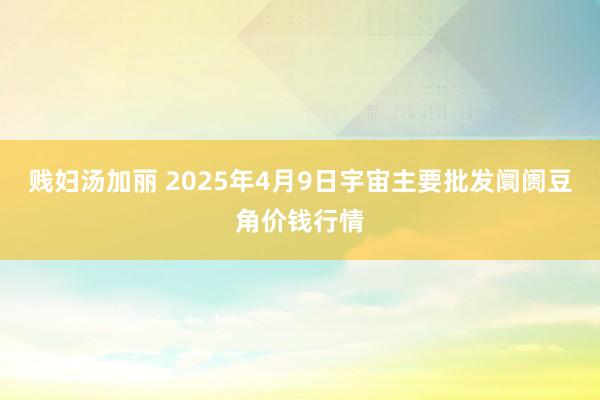 贱妇汤加丽 2025年4月9日宇宙主要批发阛阓豆角价钱行情