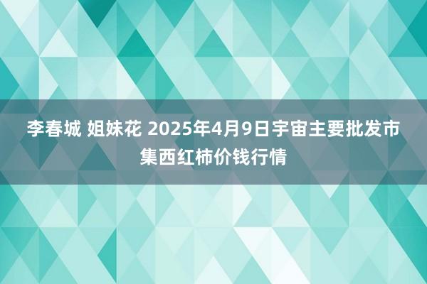 李春城 姐妹花 2025年4月9日宇宙主要批发市集西红柿价钱行情