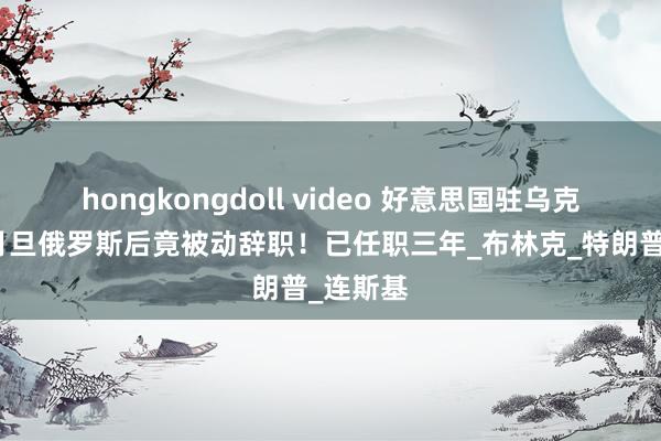 hongkongdoll video 好意思国驻乌克兰大使月旦俄罗斯后竟被动辞职！已任职三年_布林克_特朗普_连斯基