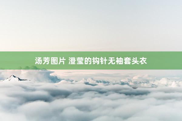 汤芳图片 澄莹的钩针无袖套头衣