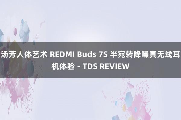 汤芳人体艺术 REDMI Buds 7S 半宛转降噪真无线耳机体验 - TDS REVIEW