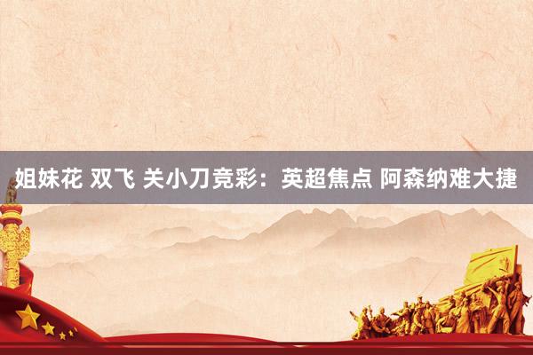 姐妹花 双飞 关小刀竞彩：英超焦点 阿森纳难大捷