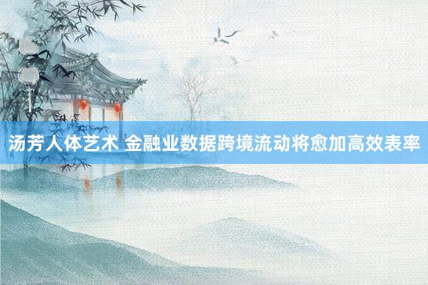 汤芳人体艺术 金融业数据跨境流动将愈加高效表率